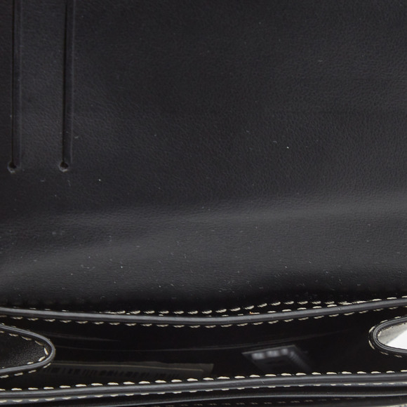 BURBERRY Light Blue/Black Canvas and Leather Luna French Wallet - Picture 3 of 8